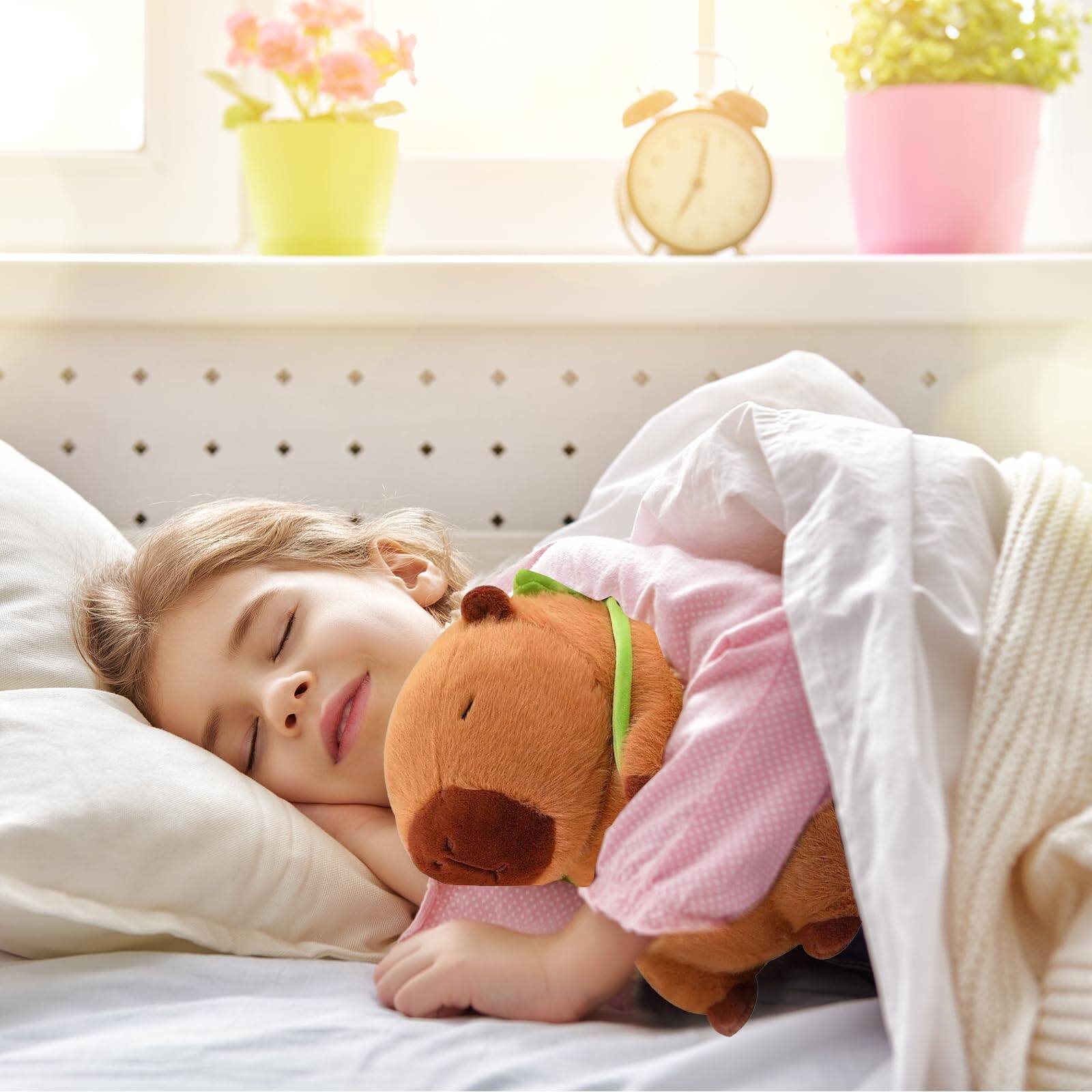 Back. Pacoar Cade - Capybara Plush With Turtle Backpack  Doll Stuffed Birthday Gifts Party Decoration Cute For Fans - Default.