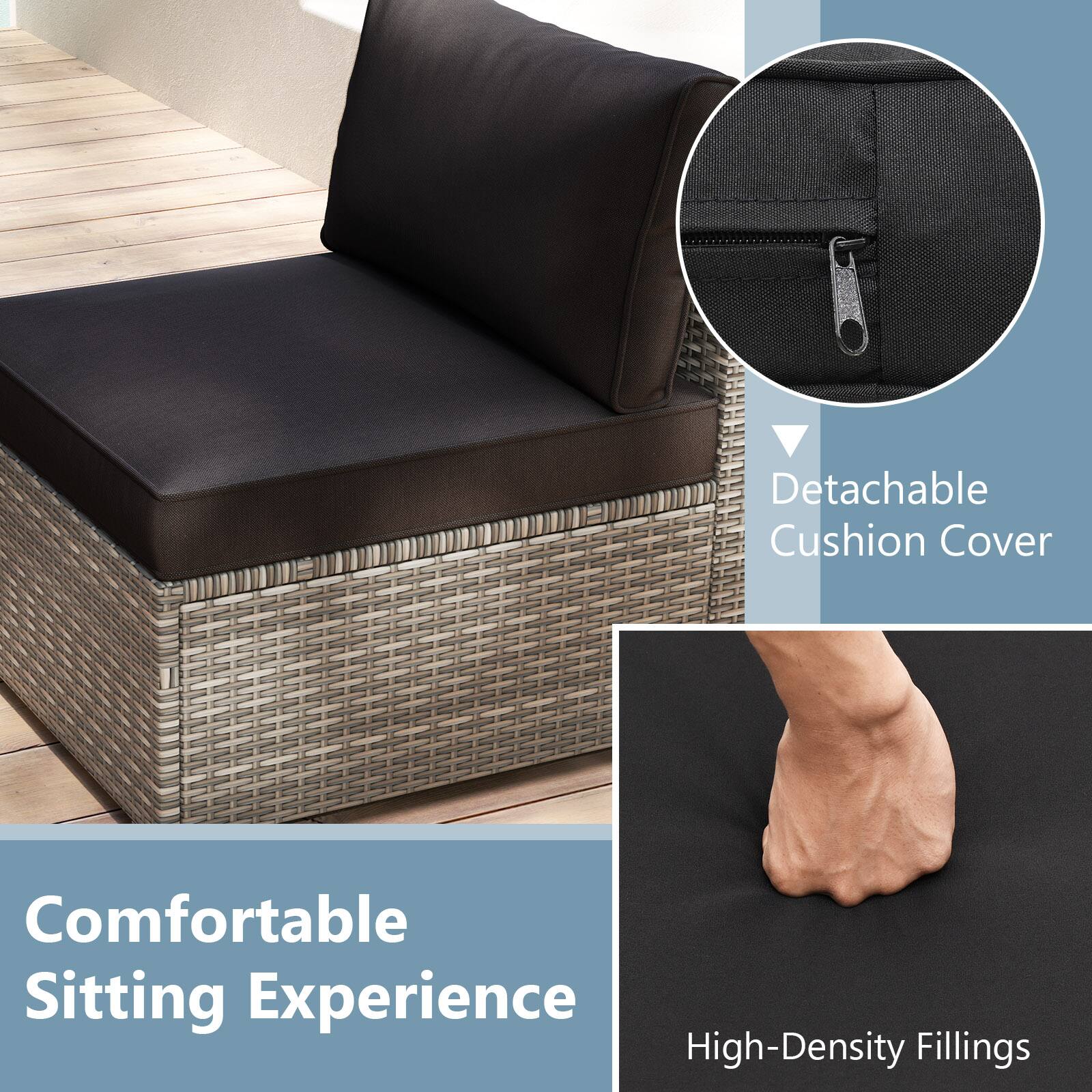 Comfortable Sitting Experience, Detachable Cushion Cover, High-Density Fillings