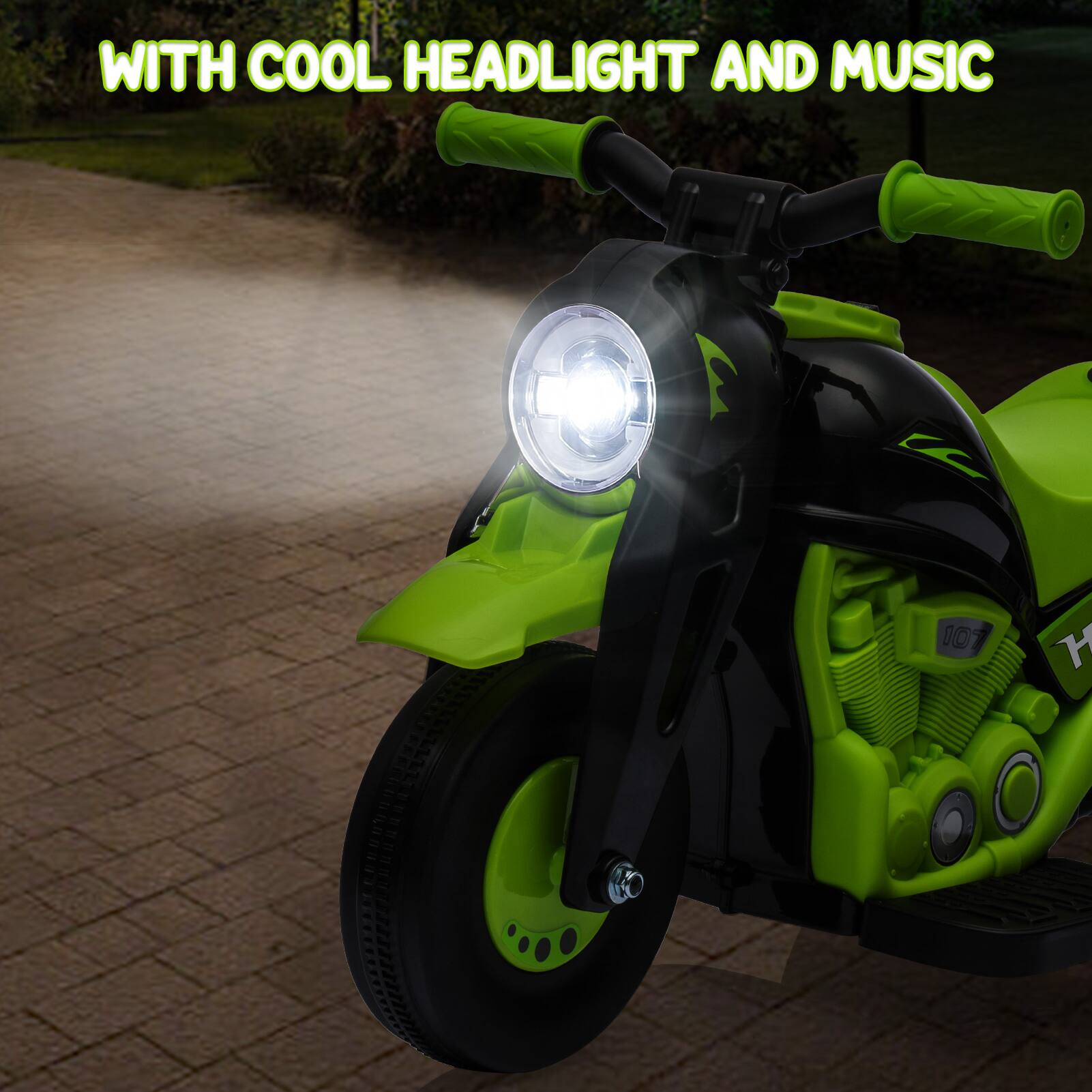 WITH COOL HEADLIGHT AND MUSIC