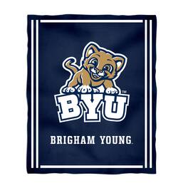 Vive La Fete - BYU Cougars 36'' x 48'' Big Mascot Blanket - Blue