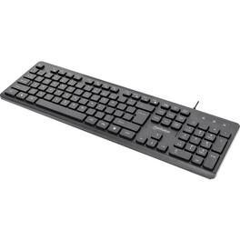 Manhattan - Wired Office Keyboard - Cable Connectivity - USB Type A Interface - 104 Key(s) - Windows 11, Windows 10 - Black