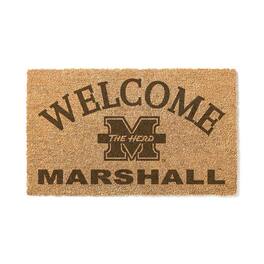Jardine - Marshall Thundering Herd 18" x 34" Welcome Coir Doomat - Brown