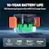 10-YEAR BATTERY LIFE 80% Remaining Capacity After 4000 Full Charge Cycles Jackery Fire Resistant & Shock-proof CB B structure Tech CHARGE I SHIELD2.0 2.0 Up to 62 Forms of Protection LiFePo4 Battery