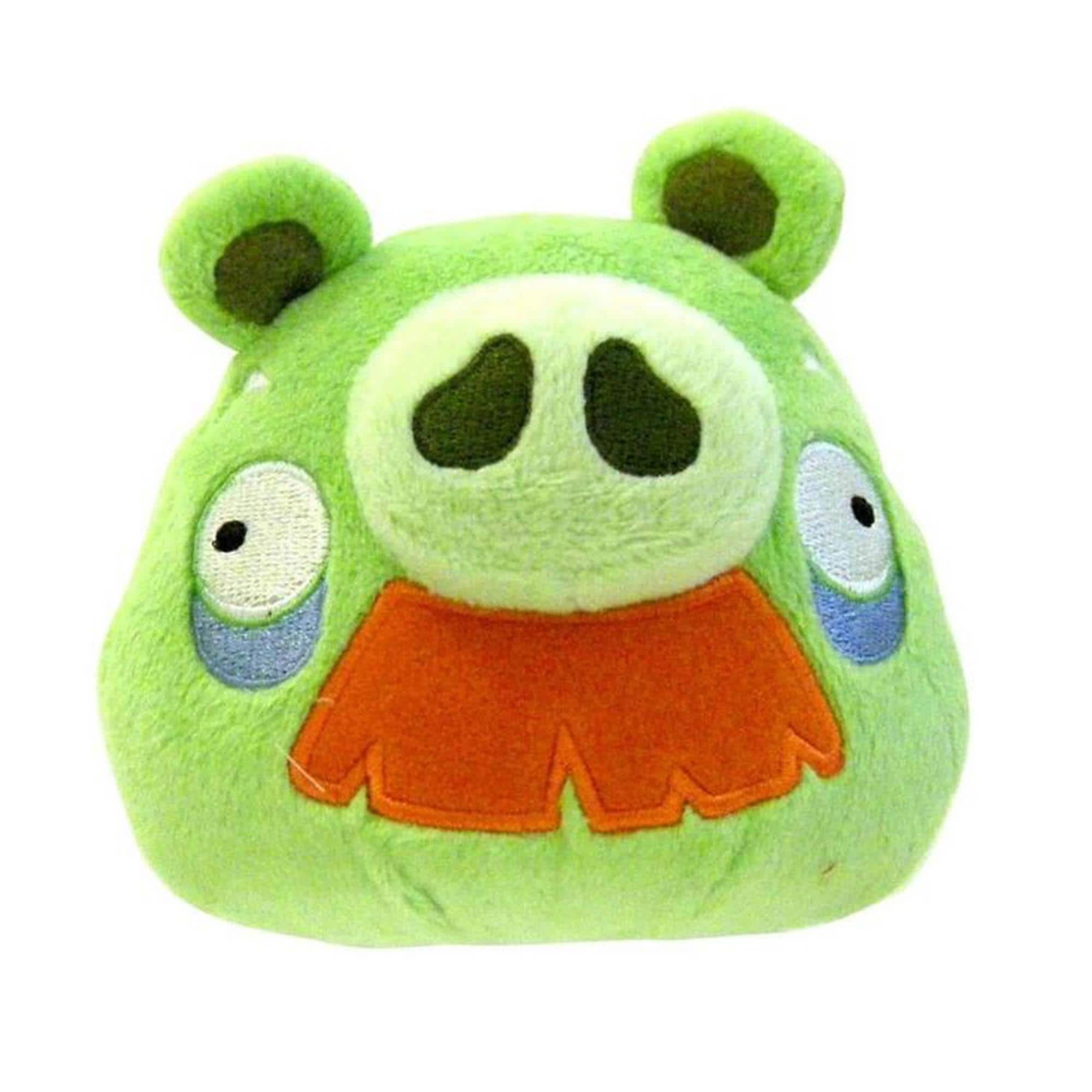 Commonwealth Toys - Angry Birds 12" Moustache Pig Plush Officially Licensed - Green