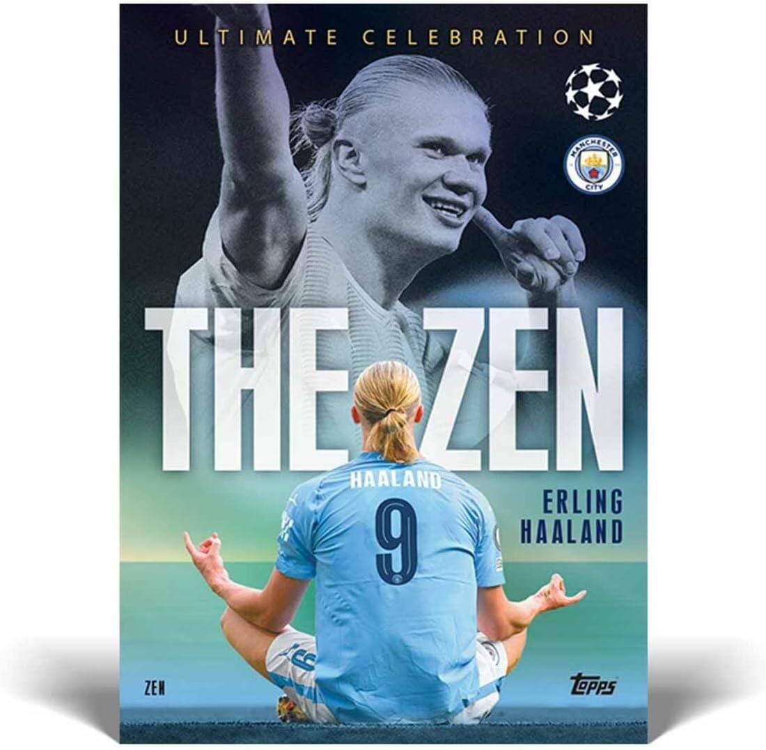 ULTIMATE CELEBRATION  
THE ZEN  
ERLING HAALAND  
9  
HAALAND  
ZEN  
TOPPS