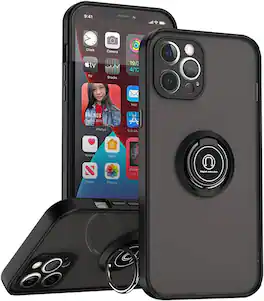 Entronix - iPhone 13 Pro Max Case with Kickstand - Matte Grip Design for Enhanced Protection - Navy