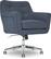 Angle. Serta - Ashland Memory Foam & Twill Fabric Home Office Chair - Blue.