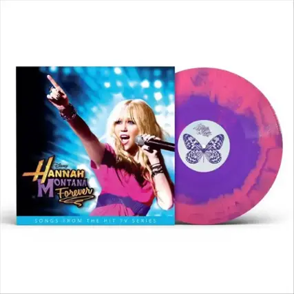 Front. Hannah Montana Forever ["Hot Pink Cadillac" & "Purple Haze" Colored Swirl Vinyl] [LP].