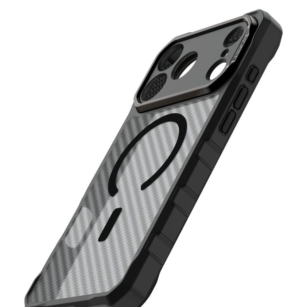 Alt View 4. Itskins - Supreme_R Tek MagSafe Case for Apple iPhone 18 Pro / 17 Pro - Black.