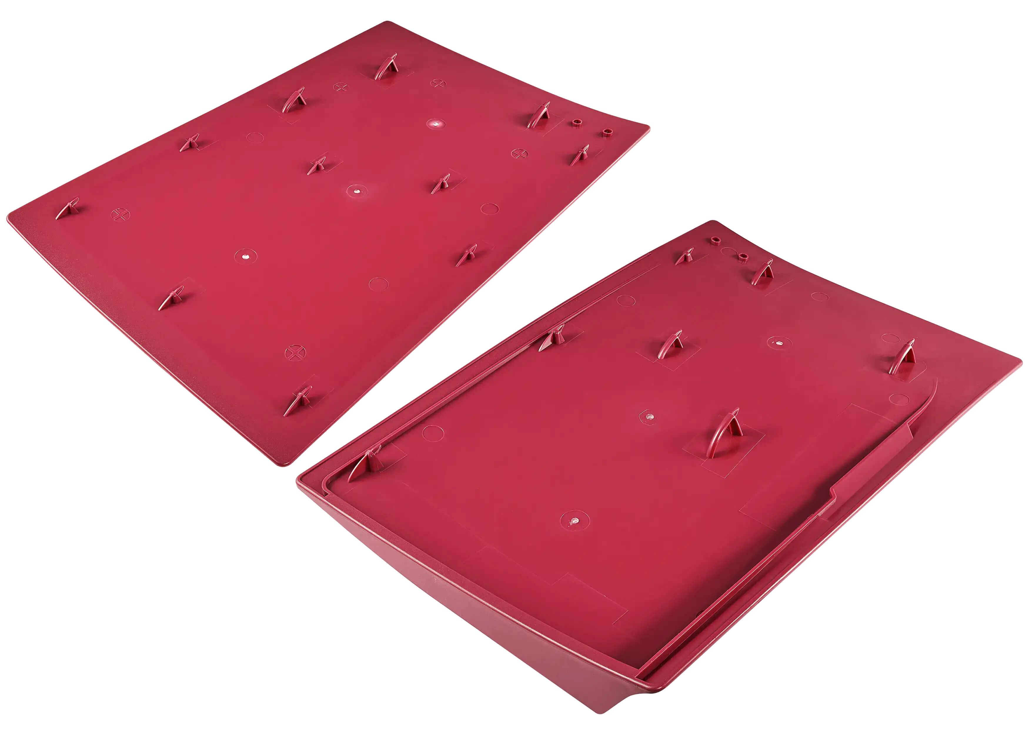 Alt View 2. MobileSentrix - Faceplate Covers (Top & Bottom) Replacement Compatible For PlayStation 5 (1000 / 1100 / 1200) - Rose Red - Rose Red.