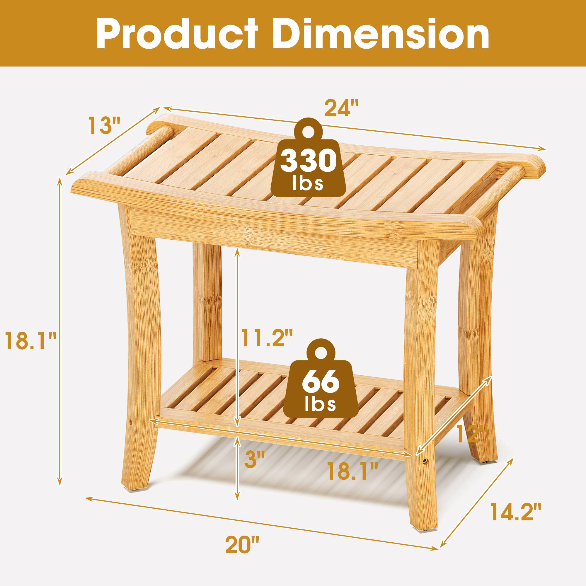 Product Dimension  
13" x 24" x 330 lbs  
18.1" x 11.2" x 66 lbs  
3" x 18.1" x 1"  
20" x 14.2"