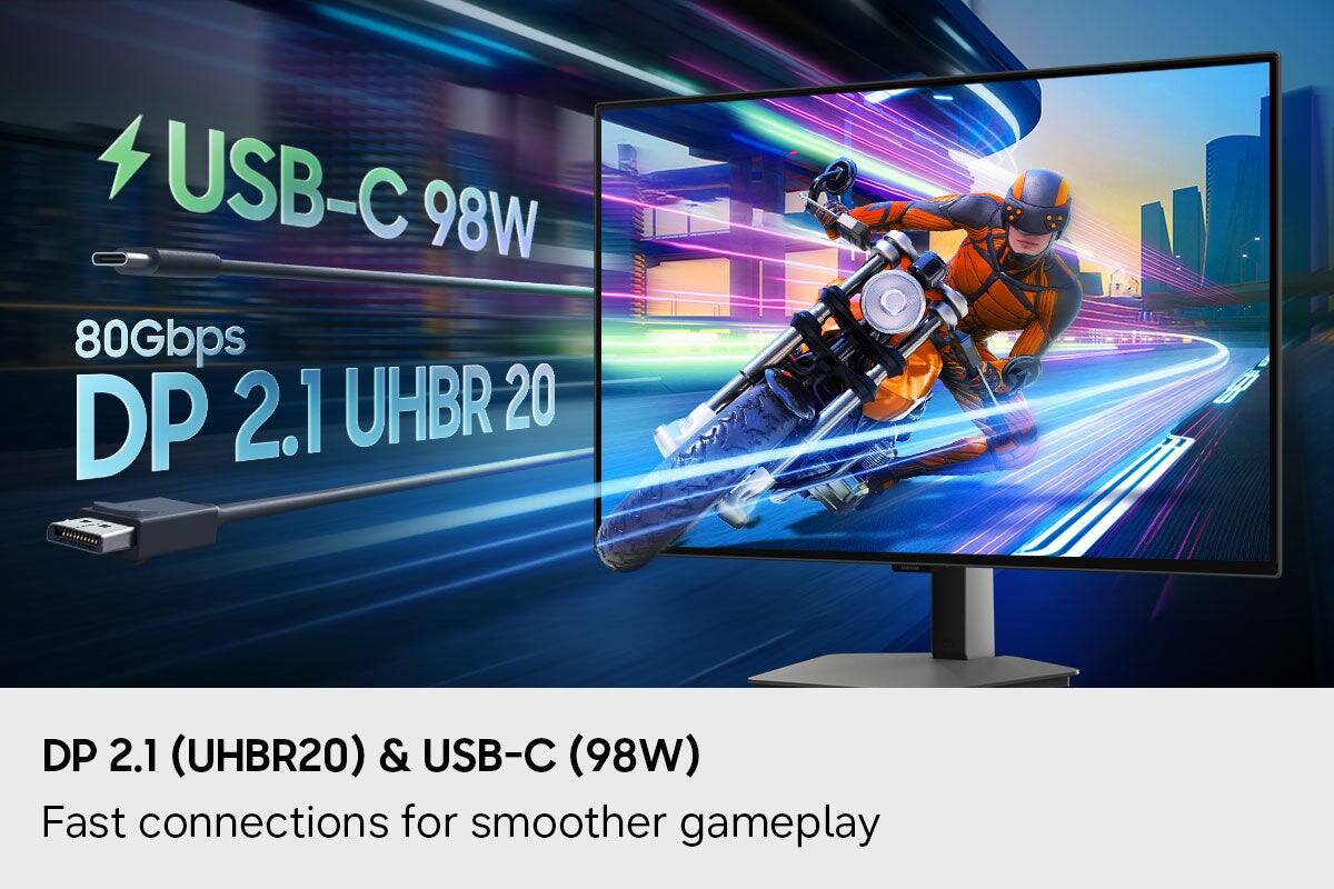 USB-C 98W 80Gbps DP 2.1 UHBR 20

DP 2.1 (UHBR20) & USB-C (98W) Fast connections for smoother gameplay