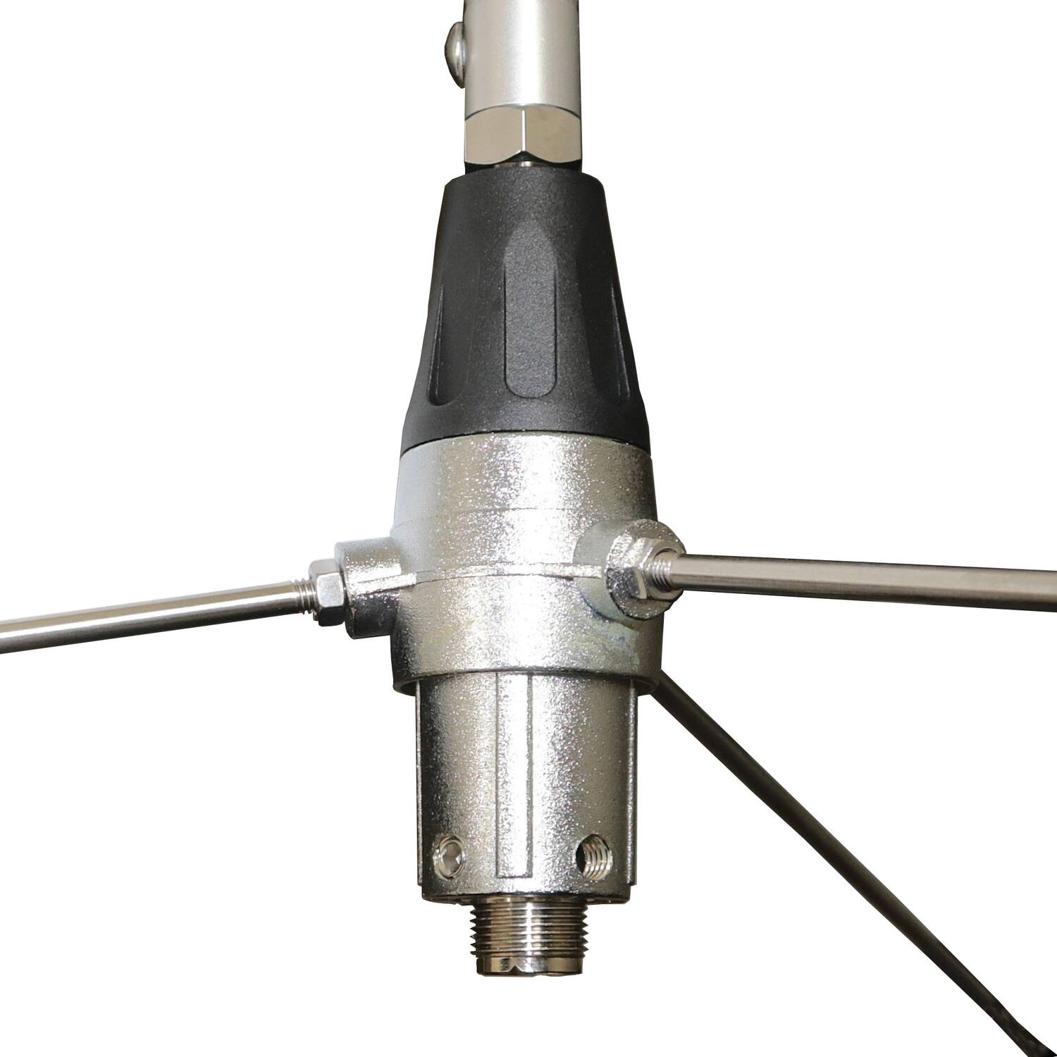 Alt View 8. Tram - 200-Watt 136-174 MHz 6-dBd Gain Aluminum Base Antenna, 50-Ohm UHF SO-239 Connector, 10 Ft - Aluminum.