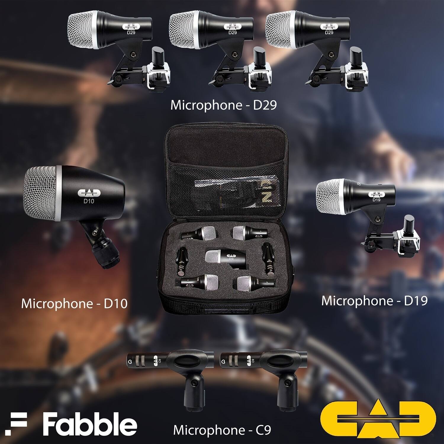 LGa 021 LJ Microphone - D29  
GAD D10  
Microphone - D10  
Microphone - D19  
G E Fabble Microphone - C9  
GAD