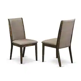 East West Furniture - Parson Chairs - Brown