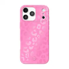 Front. VELVET CAVIAR - MagSafe Case for Apple iPhone 17 Pro Max - Hot Pink Leopard.