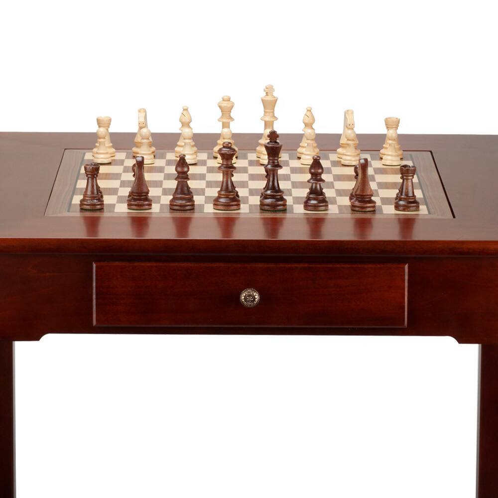 Left. GSE Games & Sports Expert - Solid Wood 4-in-1 Chess Checkers Backgammon and Coffee Table, Chess Checker Backgammon Coffee Table.