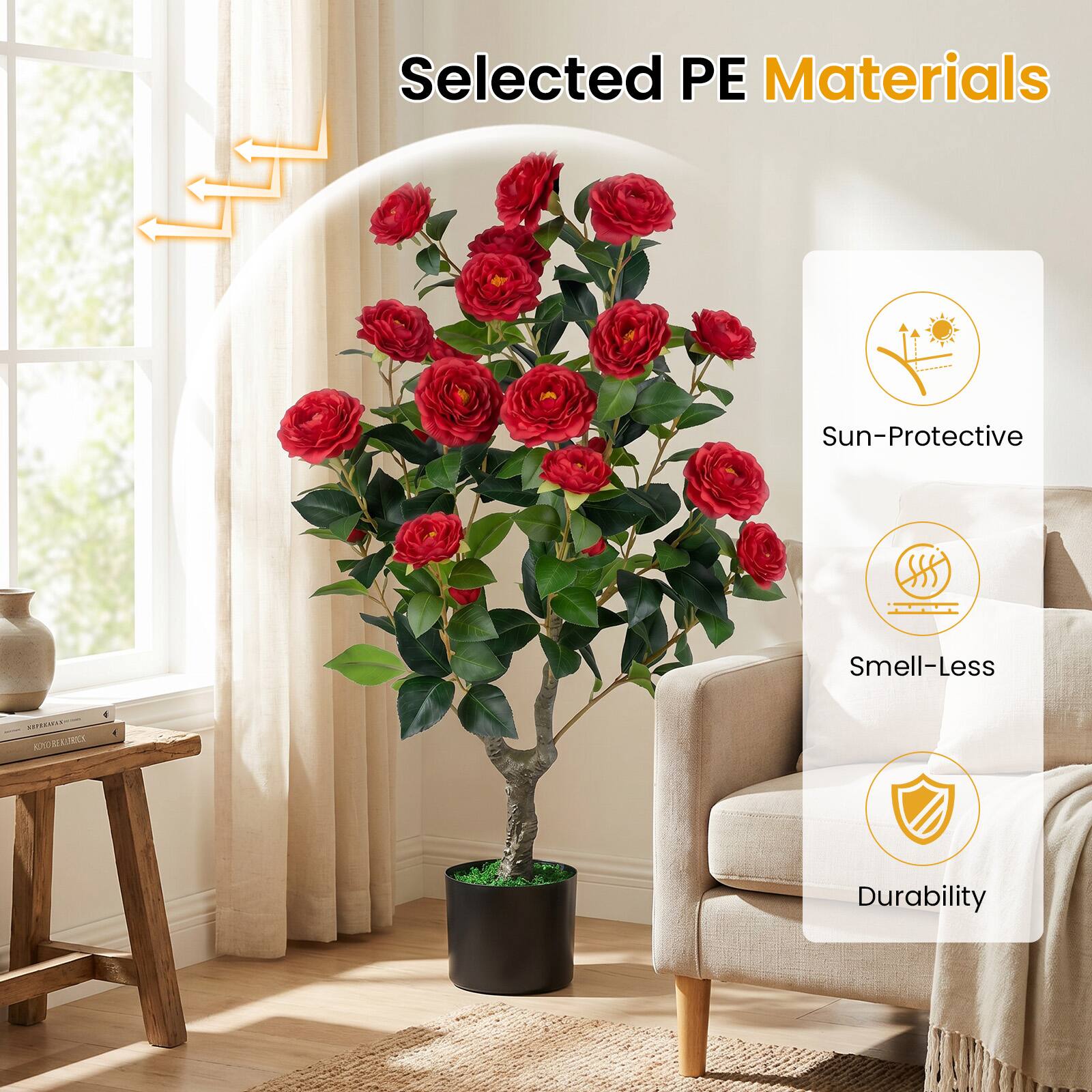 Selected PE Materials  
Sun-Protective  
Smell-Less  
Durability