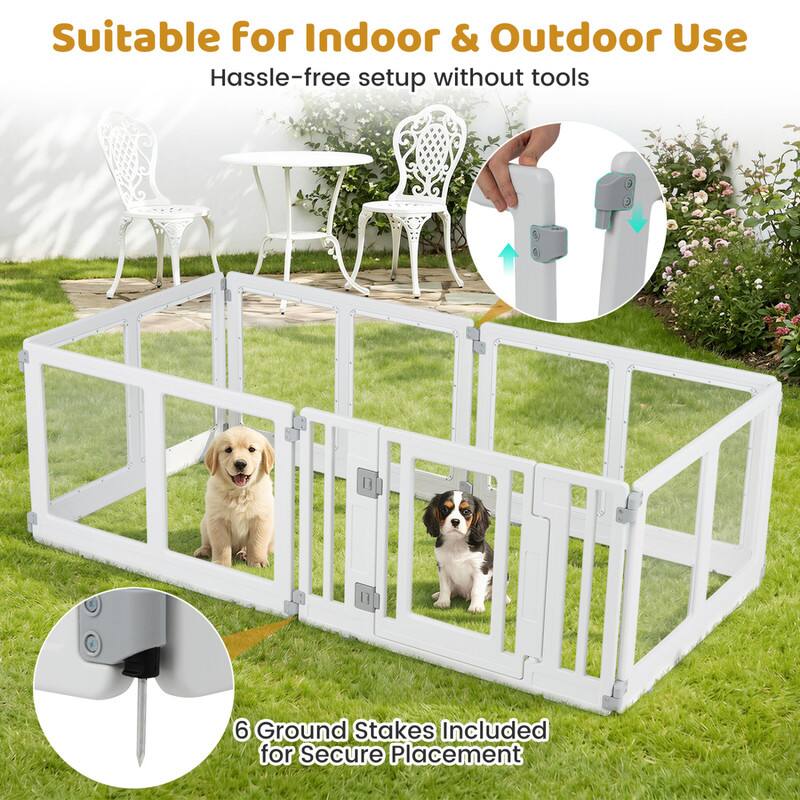 Suitable for Indoor & Outdoor Use  
Hassle-free setup without tools  
6 Ground Stakes Included for Secure Placement