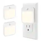 Front. Viviendo - Plug-In Motion Sensor Night Light, Dusk-to-Dawn LED with Stepless Dimming, Energy-Saving.