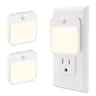 Viviendo - Plug-In Motion Sensor Night Light, Dusk-to-Dawn LED with Stepless Dimming, Energy-Saving