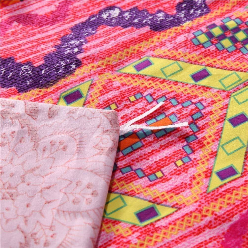 Alt View 5. PO3TICJUNKI3 - Boho Queen Duvet Cover Set Soft Cotton Mandala Print Luxury Breathable Comfy - Pattern0501-Queen.