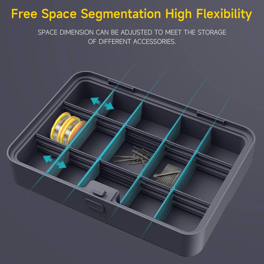 Free Space Segmentation High Flexibility

Space Dimension Can Be Adjusted to Meet the Storage of Different Accessories.