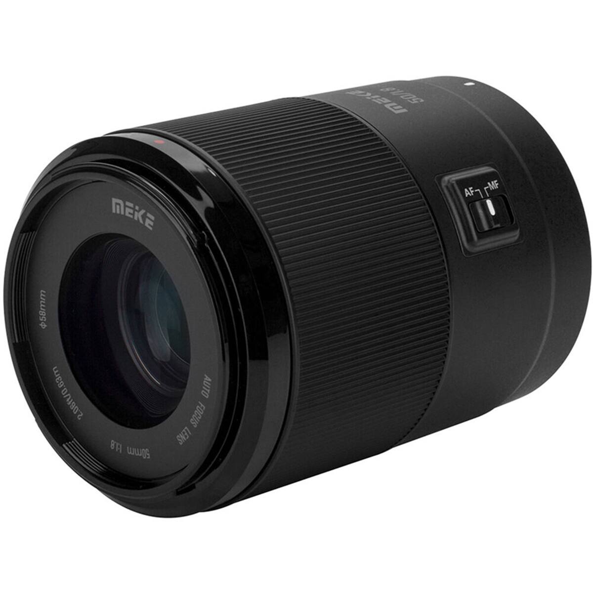 JSIC 50/0 MEKE AF FT MF FMF 58mm 2.06ft/0.63m T 50mm AUTO FOCUS LENS