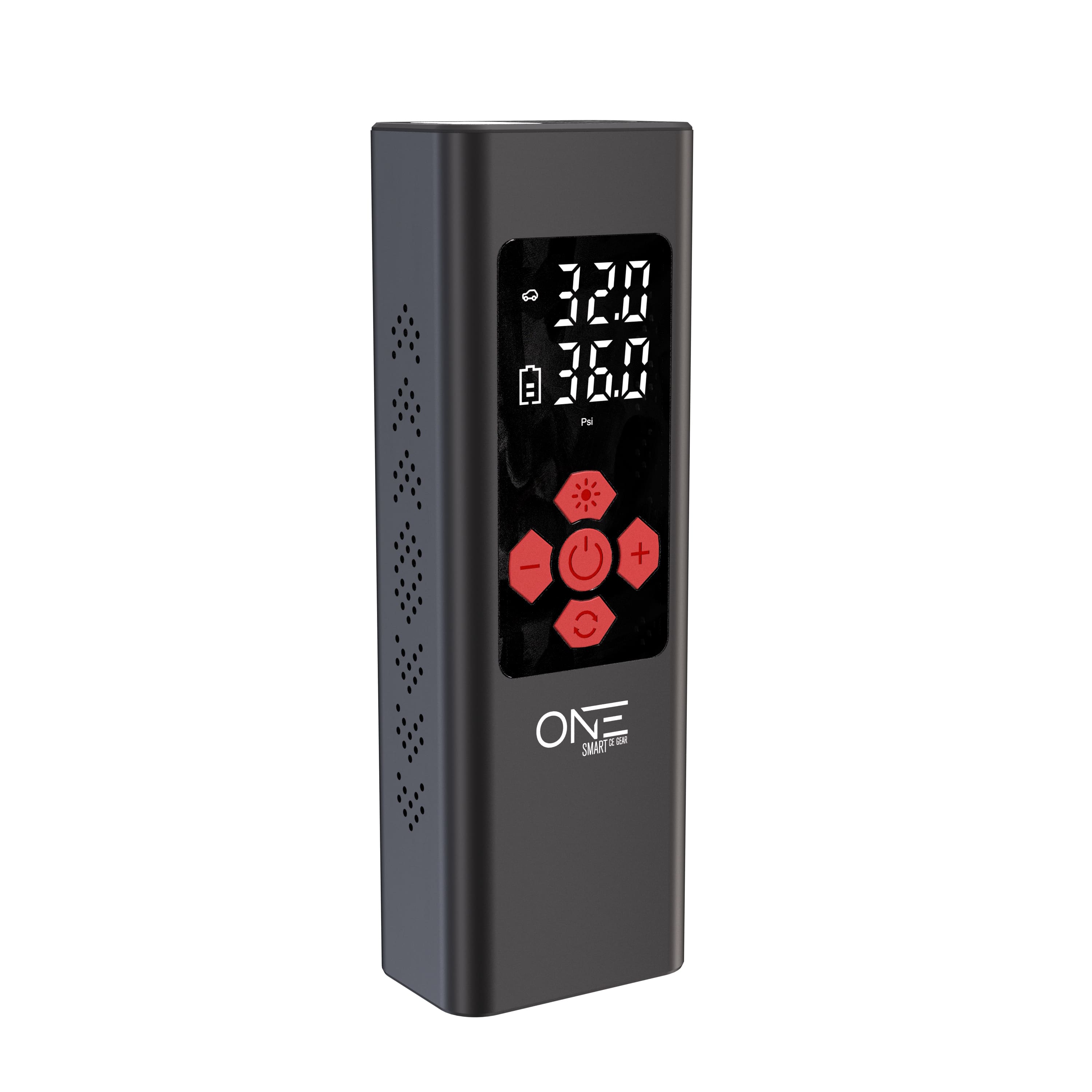 ProMounts - ONE 150 PSI Cordless Tire Inflator – 11.1 V 7800 mAh Battery, LCD Display, Preset Modes & LED Light - Black