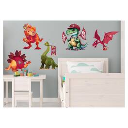 Fan Creations - San Francisco 49ers Dinosaurs Wall Decal Set - Multicolor
