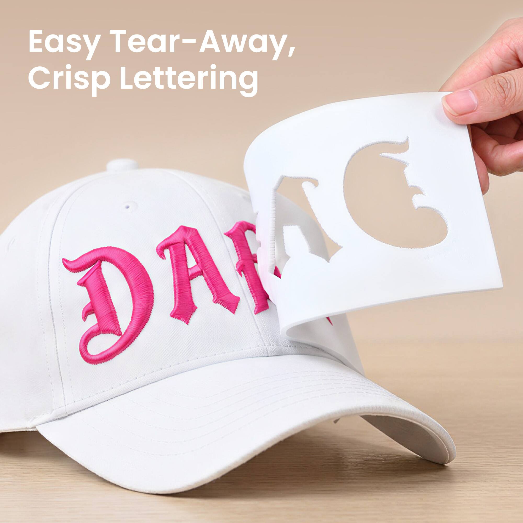 Easy Tear-Away, Crisp Lettering