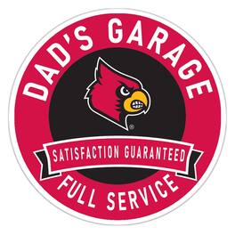 Fan Creations - Louisville Cardinals 16" Dad's Garage Wood Sign - Multicolor