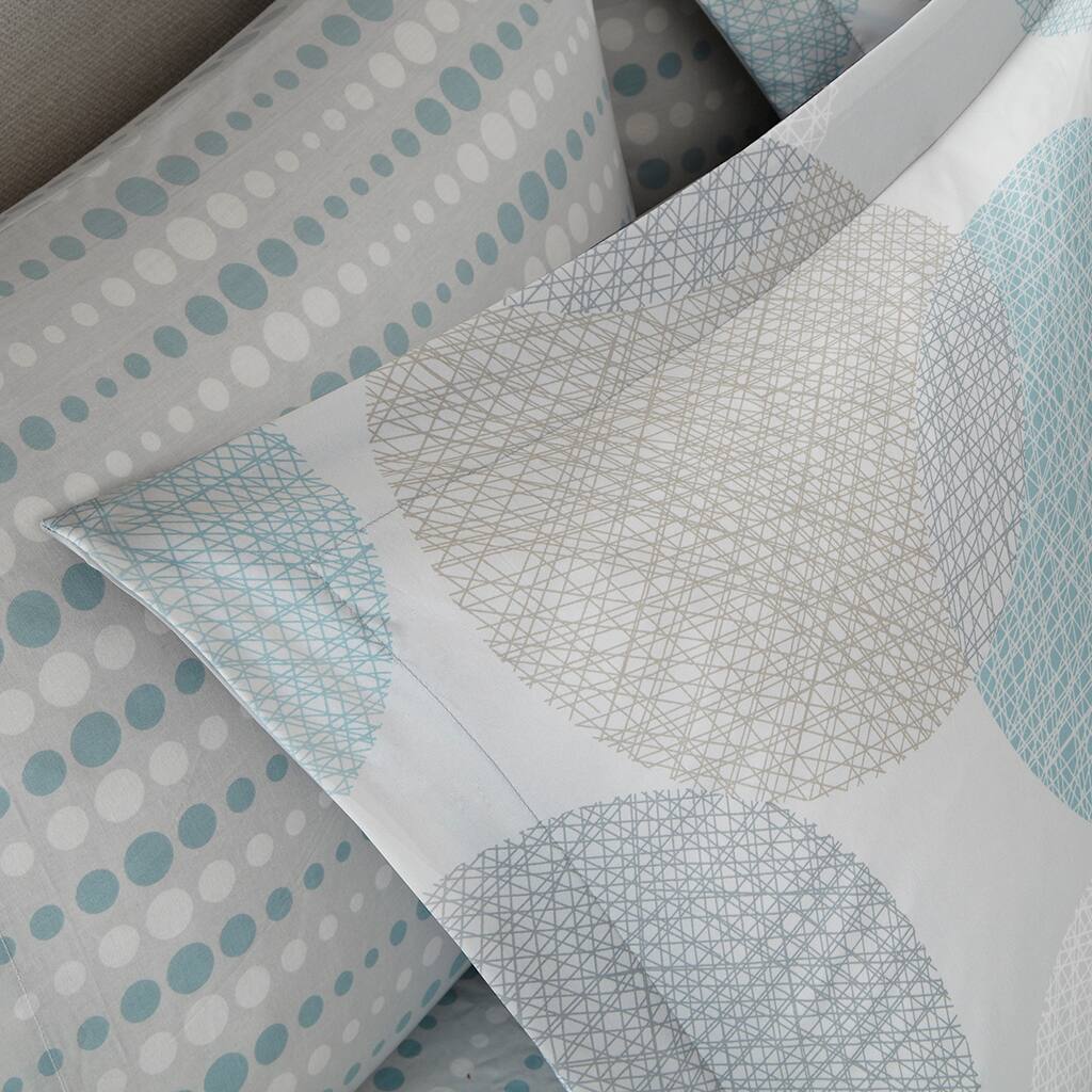 Alt View 2. Gracie Mills - Gracie Mills Timothy 7-Piece Contemporary Geometric Comforter Set with Bed Sheets - Aqua.