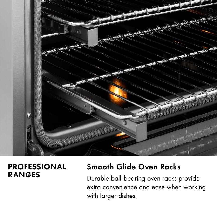Range Rack ZLINE 30 in. Wide 4 Burner 4.0 cu. ft. Legacy Freestanding Dual Fuel ...