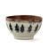 Alt View 5. Elama - Elama Majestic Wolf 16 Piece Luxurious Stoneware Dinnerware with Complete Setting for 4 - Taupe and Brown.