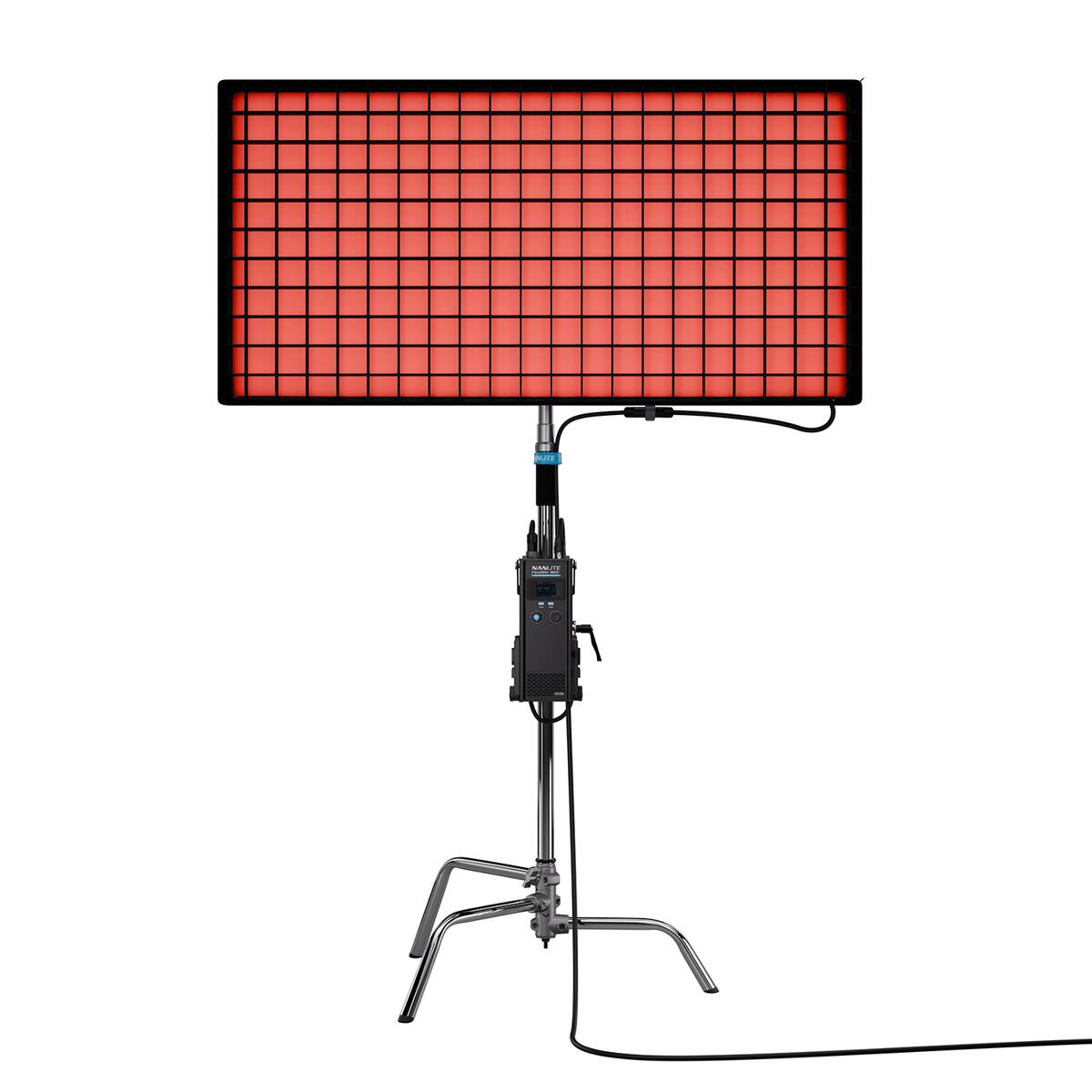 Alt View 5. NANLITE - Nanlite PavoSlim 360C 4x2' RGBWW LED Panel Light with CRMX.