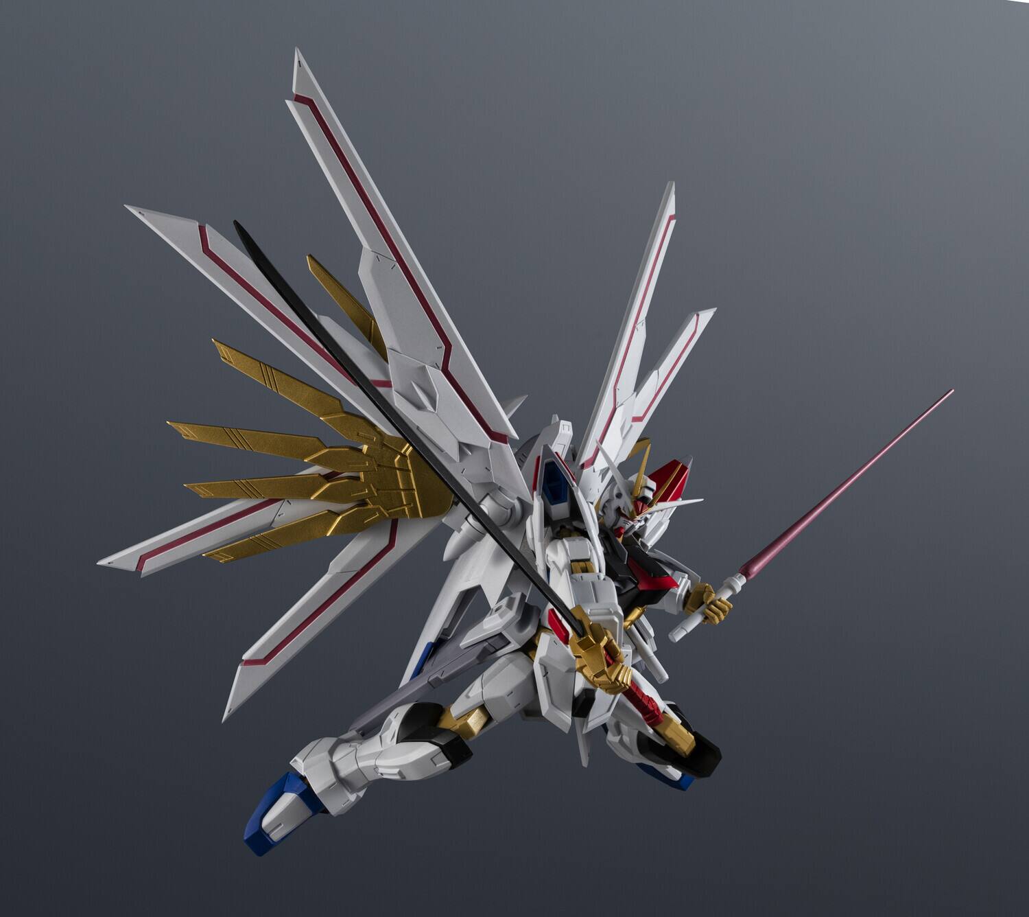 Alt View 4. PopMarket - Tamashii Nations - Mobile Suit Gundam SEED Fredom -  Gundam Universe - GMF/A-262PD-P Mighty Strike - COLLECTIBLES - Multicolor.