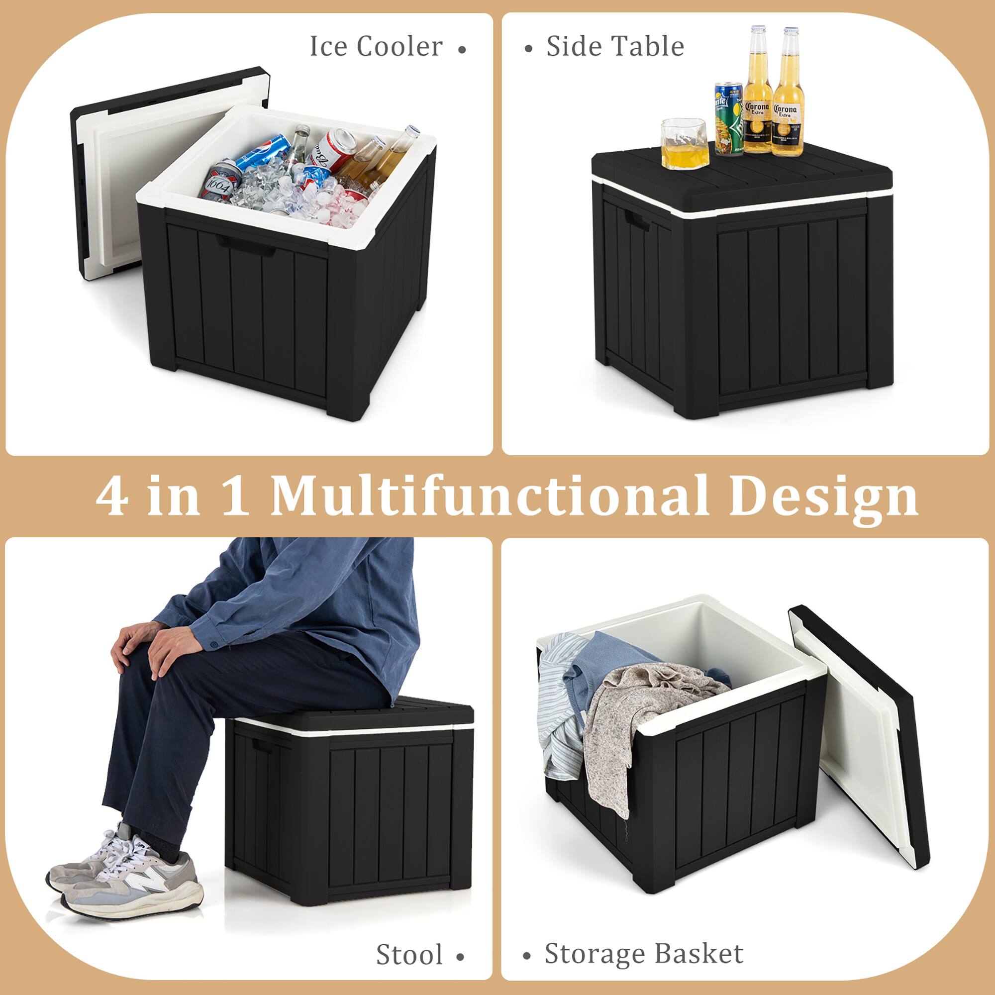 Ice Cooler Side Table deror deren d. 14 4 in 1 Multifunctional Design Stool Storage Basket

4 in 1 Multifunctional Design

- Ice Cooler
- Side Table
- Stool
- Storage Basket