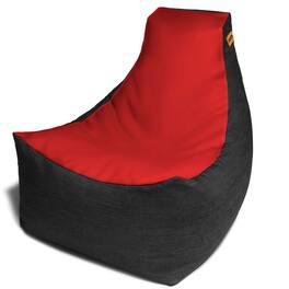 Jaxx - Pixel Gamer Chair - Game Room / Home Theater Bean Bag Chair - Red