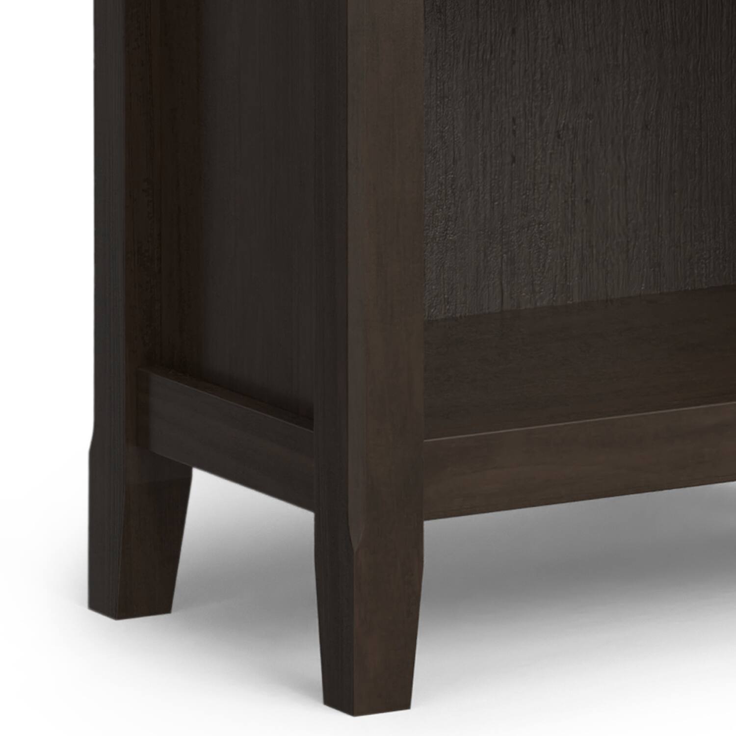 Alt View 6. Simpli Home - Simpli Home Amherst 24 inch Wide Solid Wood Transitional 5 Shelf Bookcase in Hickory Brown - Hickory Brown.