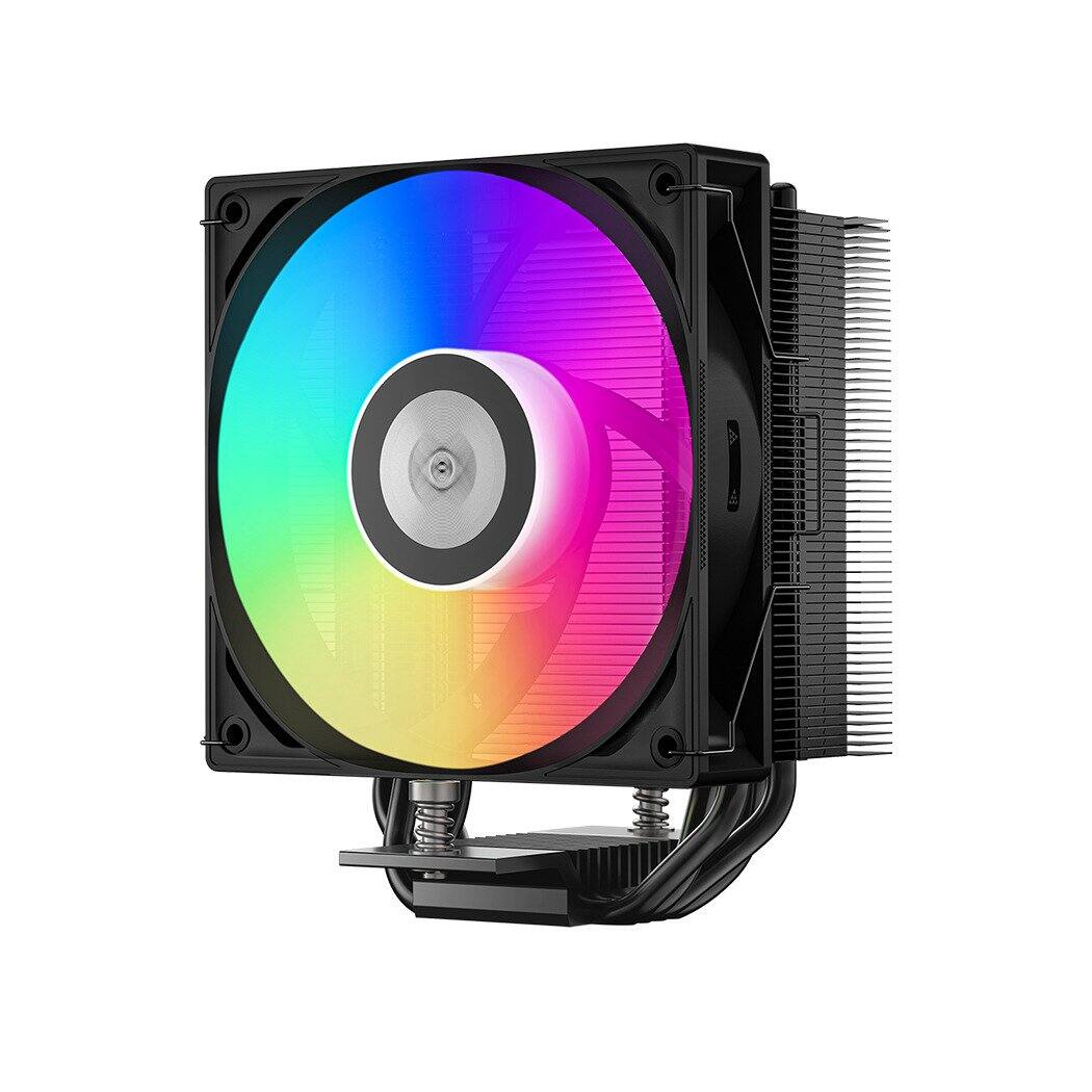 Front. PCCOOLER - RT400 ARGB BK CPU Air Cooler, 4 Heat pipes - Black.