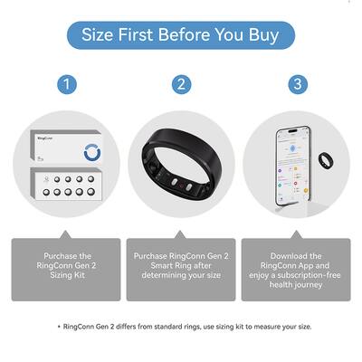 RINGCONN Gen 2 Ultra Thin Smart Ring, Sleep Apnea Monitoring RINGCONN Gen 2 Ultra Thin Smart Ring, Sleep Apnea Monitoring