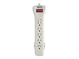 Tripp Lite - Protect It! 7-Outlet Surge Protector, 7' Cord, Light Gray - Gray/Silver