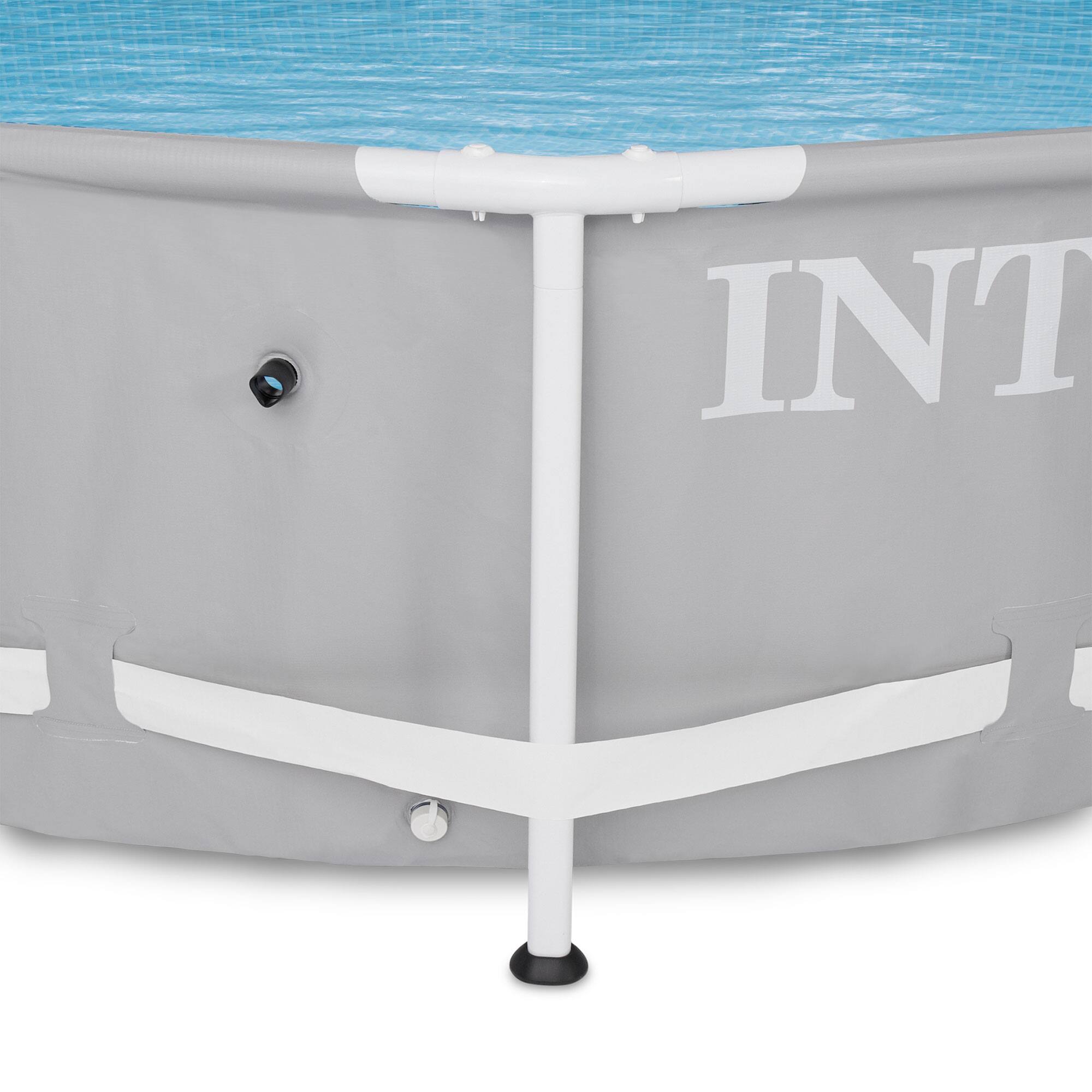 Alt View 3. Intex - Intex 12ft x 30in Prism Frame Above Ground Round Swimming Pool & Robot Vacuum.