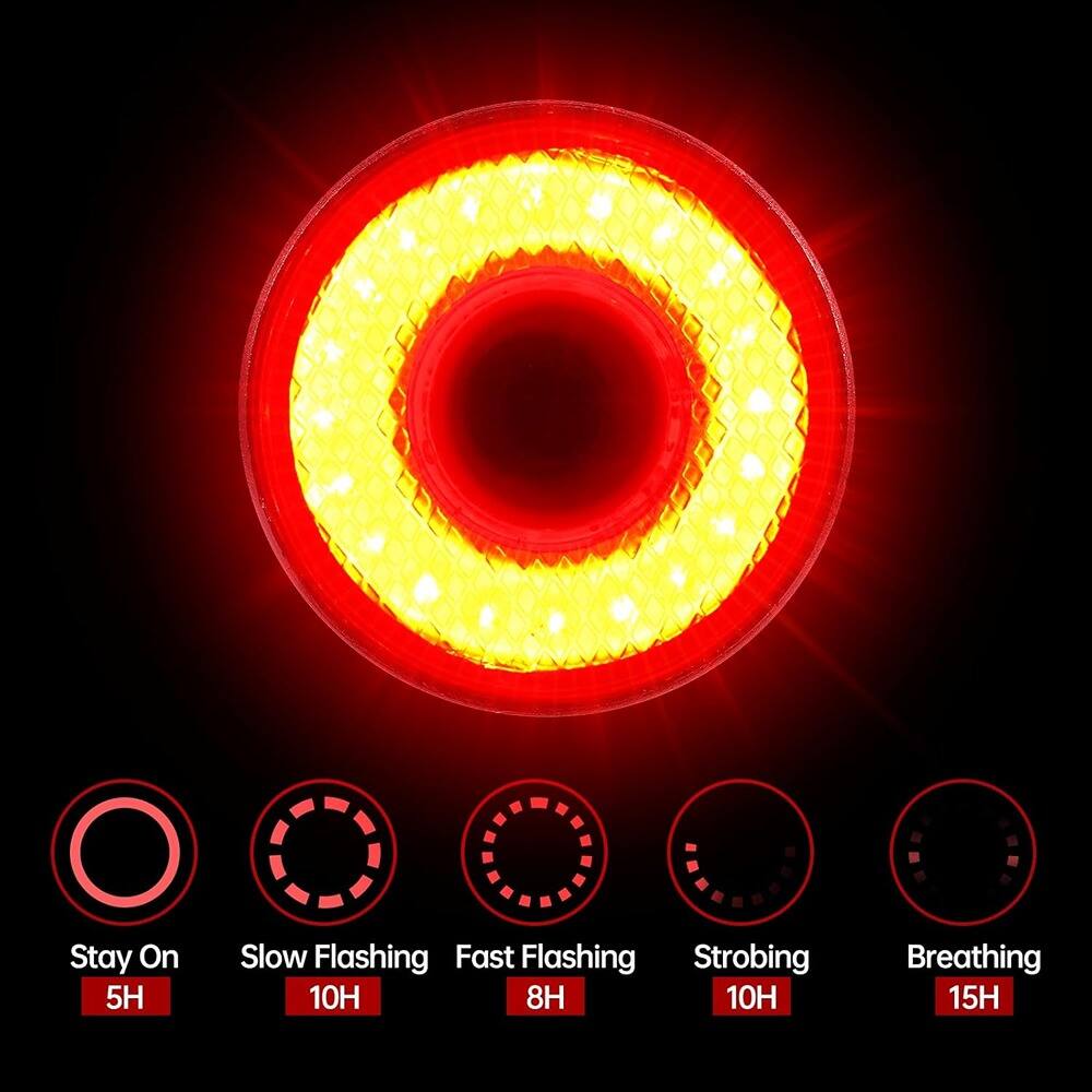 Stay On  
Slow Flashing  
Fast Flashing  
Strobing  
Breathing  

5H  
10H  
8H  
10H  
15H