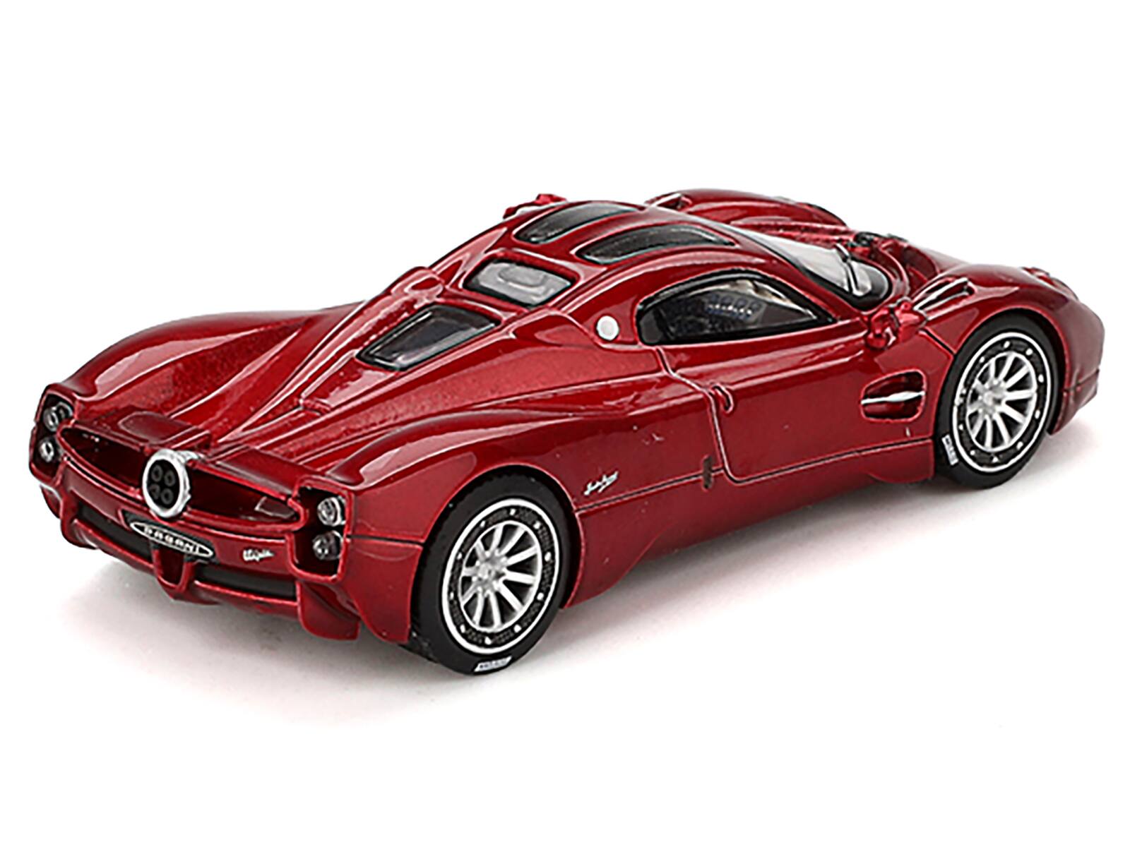 Angle. BBR - Pagani Utopia Dubai Red 1/64 Diecast Model Car by BBR - Red.
