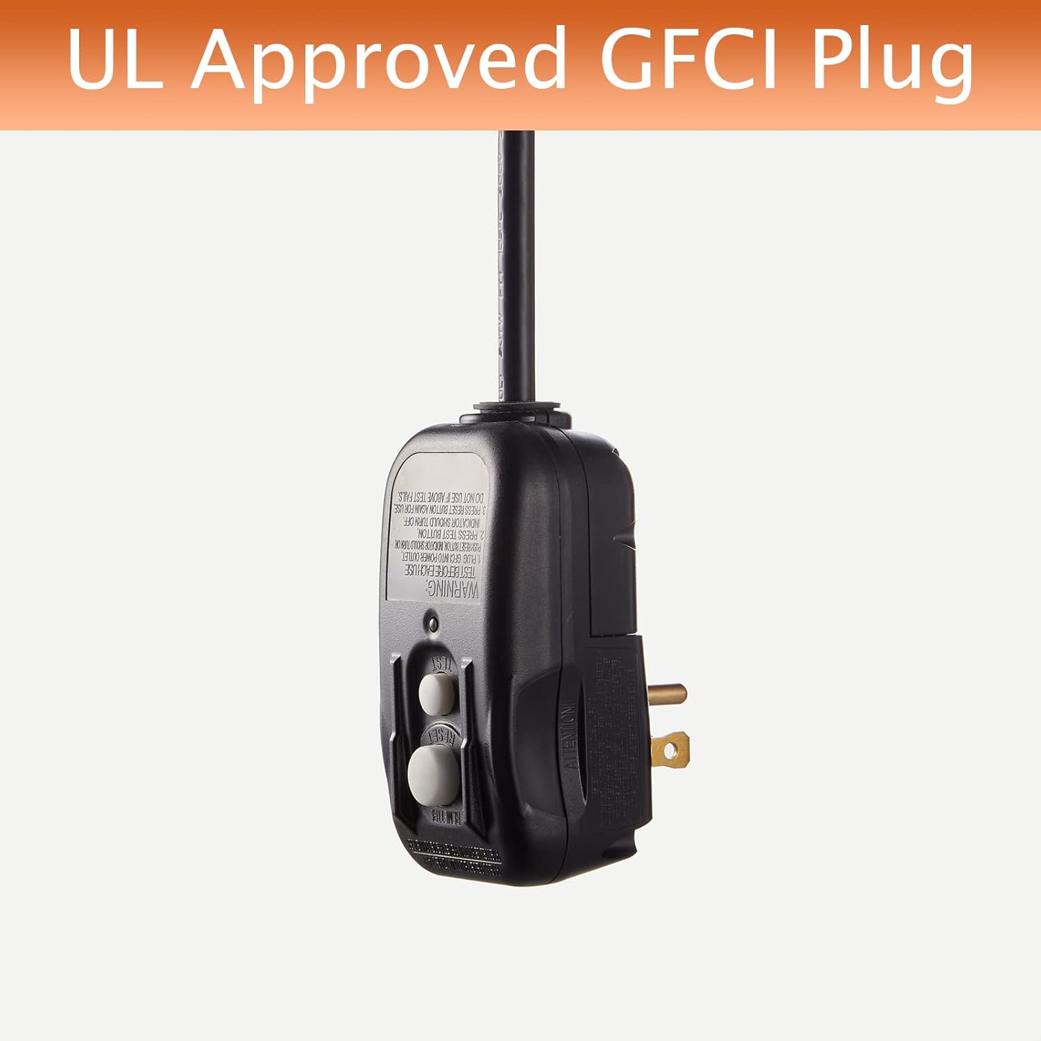 UL Approved GFCI Plug

TN: DNOO D L TEY KUR NA H NLI-CN id 2011 CLCKNN NCOLOOE 3E 3 nte E E d0 EM 0 ve S

WARNING E FW