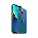 Back. Apple - iPhone 13 A2482 (Fully Unlocked) 256GB Bundle with Pre-Installed Tempered Glass - Blue.