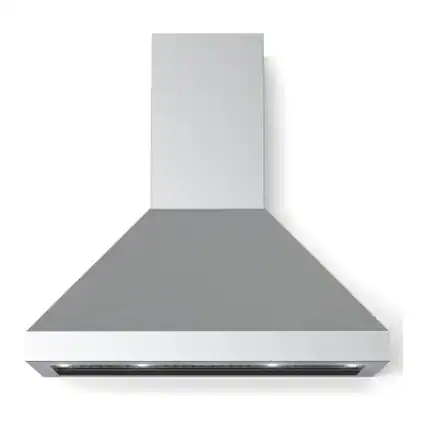 Front. Verona - Verona 36 inch Designer Chimney Wall Hood with 600 CFM (Stainless Steel) - Stainless Steel.