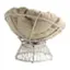 Alt View 12. OSP Home Furnishings - Papasan Chair - Cream.